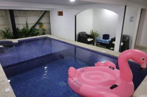 Studio with AC, Smart TV, Kitchen, Bath Pool 3